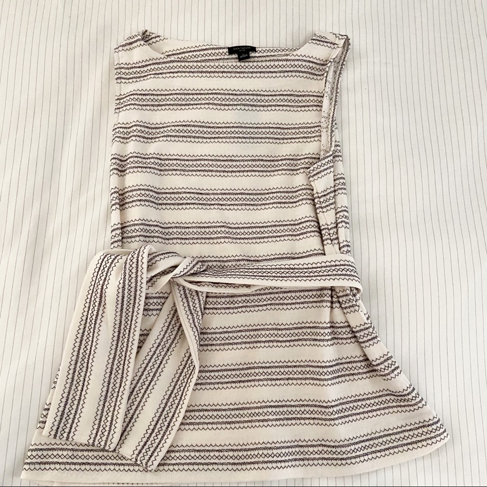 White and black cotton Top